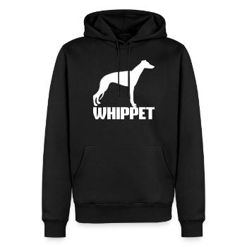Whippet Rennhund Windhund - Männer Premium Bio Hoodie - Schwarz - Vorne - Nico (187cm)