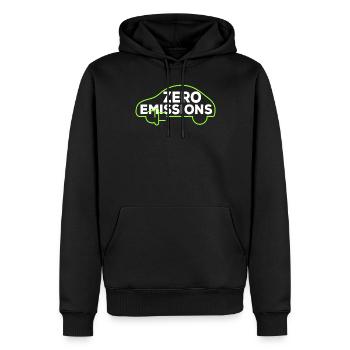 Voitures électriques Zero Emissions Électromobilité E-auto - Sweat à capuche Premium bio Homme - noir - Devant - Nico (187cm)