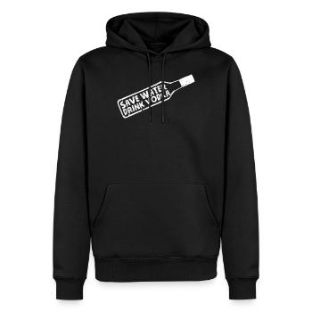 Vodka Wodka - Männer Premium Bio Hoodie - Schwarz - Vorne - Nico (187cm)
