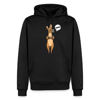Wasserreh lustige Tiere - Männer Premium Bio Hoodie - Schwarz - Vorne - Nico (187cm)