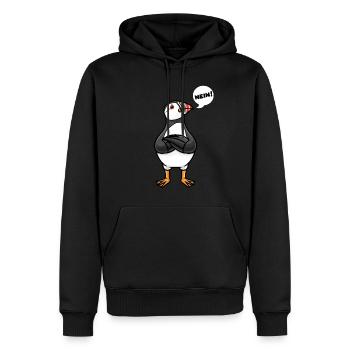 Sturer Papageitaucher Puffin Ornithologe - Männer Premium Bio Hoodie - Schwarz - Vorne - Nico (187cm)
