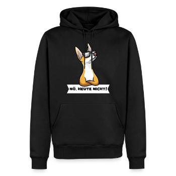 Sturer Podenco Ibicenco Hund lustig Hundefan - Männer Premium Bio Hoodie - Schwarz - Vorne - Nico (187cm)