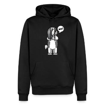 Polnischer Niederungshütehund Hund - Männer Premium Bio Hoodie - Schwarz - Vorne - Nico (187cm)