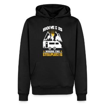 Home Is Where The Stellplatz Is Campen - Männer Premium Bio Hoodie - Schwarz - Vorne - Nico (187cm)