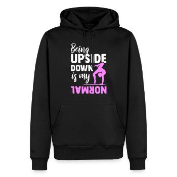 Gymnastik Sport Turnen Geschenk Handstand Akrobat - Männer Premium Bio Hoodie - Schwarz - Vorne - Nico (187cm)