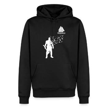 Valhalla Wikinger Axt Krieger Geschenk - Männer Premium Bio Hoodie - Schwarz - Vorne - Nico (187cm)