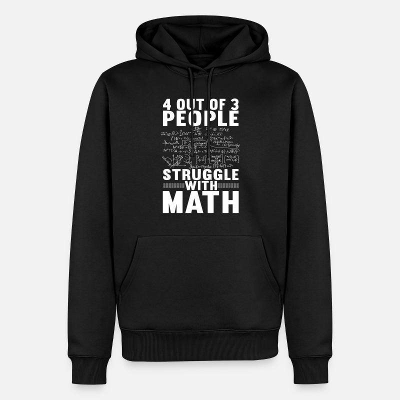 Lehrer Mathe Mathelehrer - Männer Premium Bio Hoodie - Schwarz