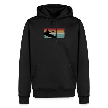 Kayaker Kayak - Men’s Premium Organic Hoodie - black - Front - Nico (187cm)