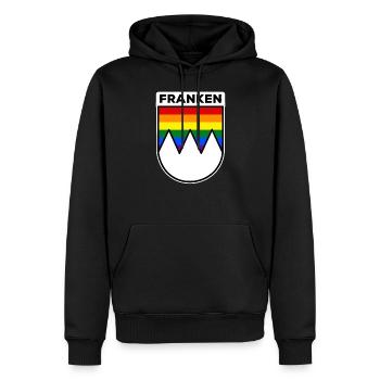 Franken Fränkisch Frankenland Pride Homosexuell - Männer Premium Bio Hoodie - Schwarz - Vorne - Nico (187cm)
