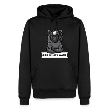 Sturer Bouvier des Flandres Hund Flandrischer - Sweat à capuche Premium bio Homme - noir - Devant - Nico (187cm)