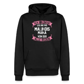 Belgischer Schäferhund Malinoismama Malinois Mama - Männer Premium Bio Hoodie - Schwarz - Vorne - Nico (187cm)
