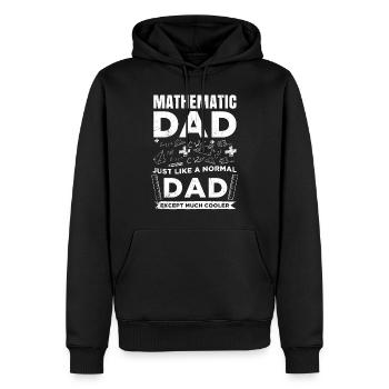 Mathematik Nerd Algebra Geometrie Formel Mathe - Männer Premium Bio Hoodie - Schwarz - Vorne - Nico (187cm)