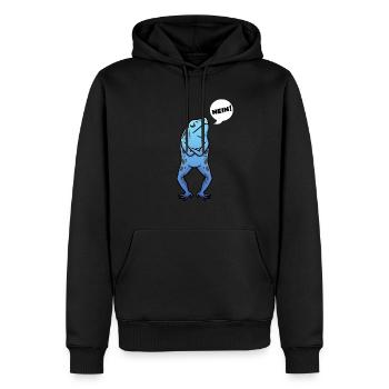 Baumsteigerfrosch Pfeilgiftfrosch Frosch Lustig - Männer Premium Bio Hoodie - Schwarz - Vorne - Nico (187cm)