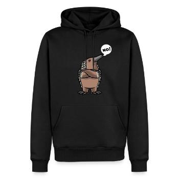 Ameisenigel Echidna Schnabeligel Igel - Männer Premium Bio Hoodie - Schwarz - Vorne - Nico (187cm)