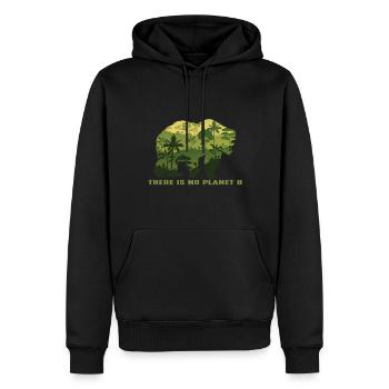 Durabilité - Sweat à capuche Premium bio Homme - noir - Devant - Nico (187cm)