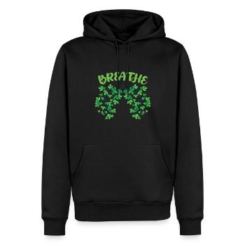 Durabilité - Sweat à capuche Premium bio Homme - noir - Devant - Nico (187cm)