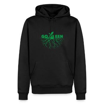 Sustainability - Men’s Premium Organic Hoodie - black - Front - Nico (187cm)