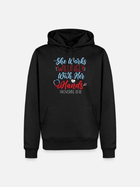 Certified Medical Assistant Bible - Men’s Premium Organic Hoodie - black