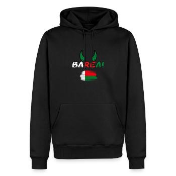 Team Madagascar - Barea de Madagascar - Sweat à capuche Premium bio Homme - noir - Devant - Nico (187cm)