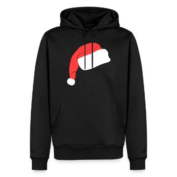 Lustige Nikolaus Mütze - Männer Premium Bio Hoodie - Schwarz - Vorne - Nico (187cm)