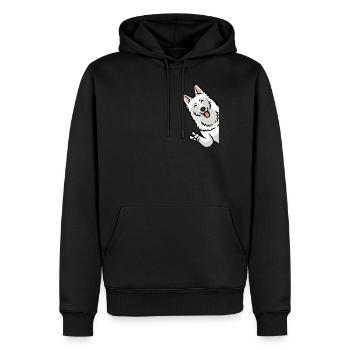 Berger Blanc Suisse Hund Weißer Schweizer - Männer Premium Bio Hoodie - Schwarz - Vorne - Nico (187cm)