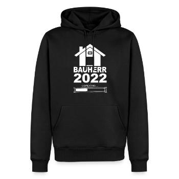Client 2022 Loading - Men’s Premium Organic Hoodie - black - Front - Nico (187cm)