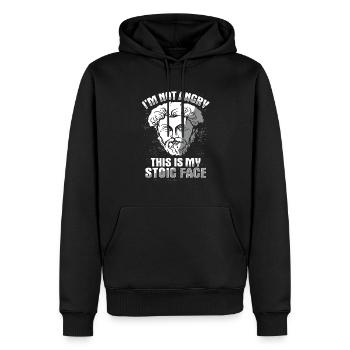 Stoic philosopher Marcus Aurelius Stoic - Men’s Premium Organic Hoodie - black - Front - Nico (187cm)