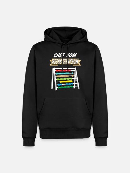 CHEF VOM RECHENZENTRUM - Männer Premium Bio Hoodie - Schwarz