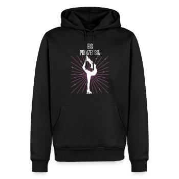 Eis Prinzessin Schlittschuhlaufen - Männer Premium Bio Hoodie - Schwarz - Vorne - Nico (187cm)