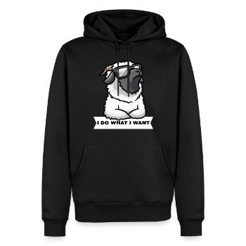 Sturen Walliser Schwarznasenschaf Schafe - Männer Premium Bio Hoodie - Schwarz - Vorne - Nico (187cm)