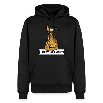 Hollandse Herdershond Berger hollandais - Sweat à capuche Premium bio Homme - noir - Devant - Nico (187cm)