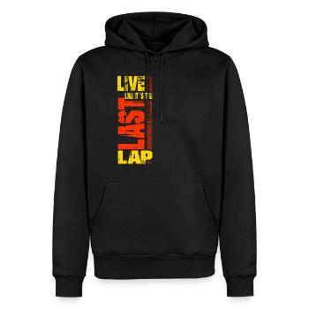 Motorsport Racing Spruch Rennfahrer Geschenk - Männer Premium Bio Hoodie - Schwarz - Vorne - Nico (187cm)