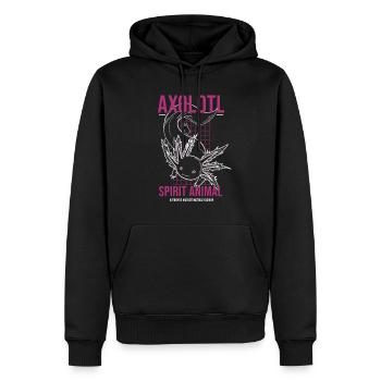 Axolotl ist mein Spirit Animal Amphibien Geschenk - Männer Premium Bio Hoodie - Schwarz - Vorne - Nico (187cm)