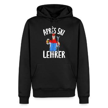 Après Ski Lehrer Skifahrer Après-ski Party Skiing - Männer Premium Bio Hoodie - Schwarz - Vorne - Nico (187cm)