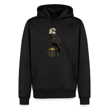 just a girl who loves eagles Vogel Adler - Männer Premium Bio Hoodie - Schwarz - Vorne - Nico (187cm)