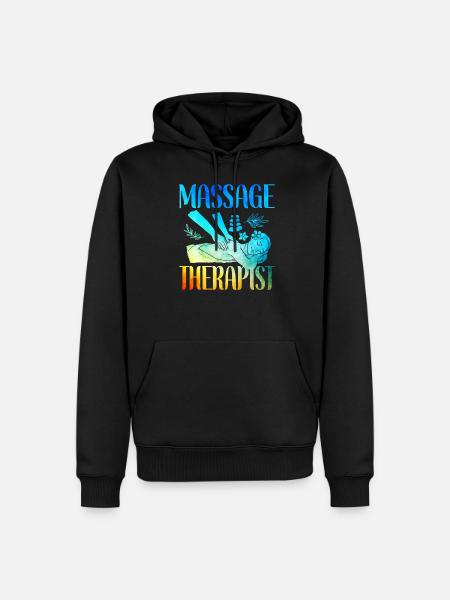 Licensed Massage Therapist Therapy - Men’s Premium Organic Hoodie - black