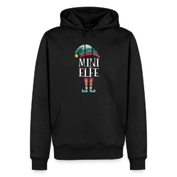 Weihnachten Partnerkostüm Kleiner Elf Elfe Elfen - Männer Premium Bio Hoodie - Schwarz - Vorne - Nico (187cm)