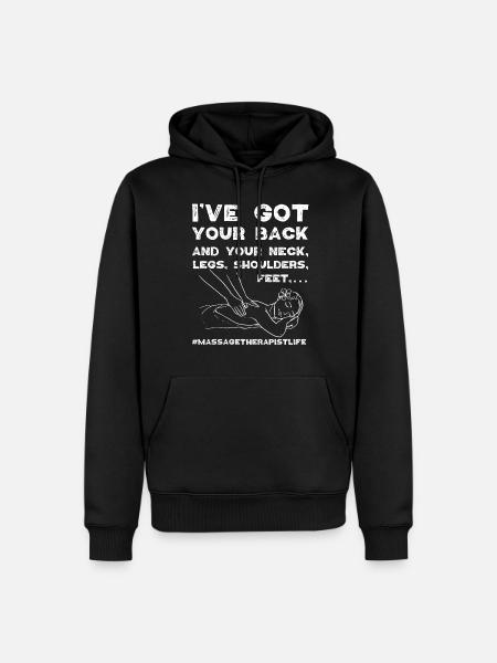 Licensed Massage Therapist Therapy - Men’s Premium Organic Hoodie - black