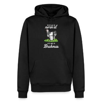 Brahma Poulet I Poule Oeuf Coq Motif pour les éleveurs de poulet - Sweat à capuche Premium bio Homme - noir - Devant - Nico (187cm)