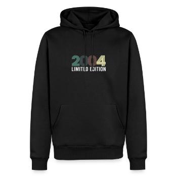 Vintage Limited Edition 2004 Geburtstag Geburtsjah - Männer Premium Bio Hoodie - Schwarz - Vorne - Nico (187cm)