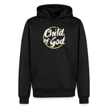 Child of God - Männer Premium Bio Hoodie - Schwarz - Vorne - Nico (187cm)