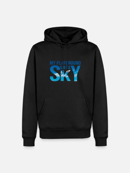 Fallschirmspringen Sky Himmel Skydiving Skydive - Men’s Premium Organic Hoodie - black
