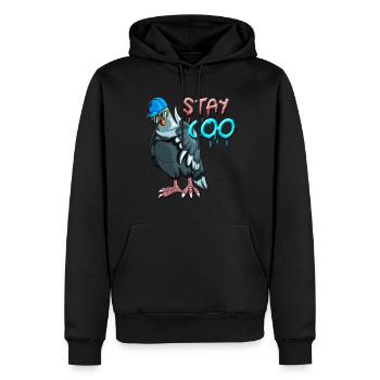 Vogel Vogelbeobachtung Tauben Vögel Stay Coo Taube - Männer Premium Bio Hoodie - Schwarz - Vorne - Nico (187cm)