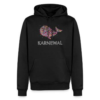 Karneval Fasching Fasnacht Konfetti Geschenk - Männer Premium Bio Hoodie - Schwarz - Vorne - Nico (187cm)