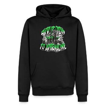 Quad Quadfahrer - Männer Premium Bio Hoodie - Schwarz - Vorne - Nico (187cm)