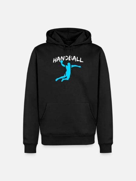 Handball - Sweat à capuche Premium bio Homme - noir