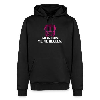 Busfahrerin Busfahrer Linienbus Schulbus Reisebus - Männer Premium Bio Hoodie - Schwarz - Vorne - Nico (187cm)