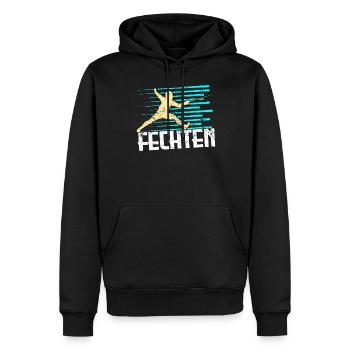 Fechten - Männer Premium Bio Hoodie - Schwarz - Vorne - Nico (187cm)