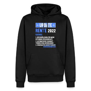 Ruhestand Rentnerin Rentner Rente 2022 - Männer Premium Bio Hoodie - Schwarz - Vorne - Nico (187cm)