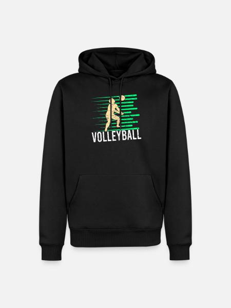 Volleyball - Men’s Premium Organic Hoodie - black